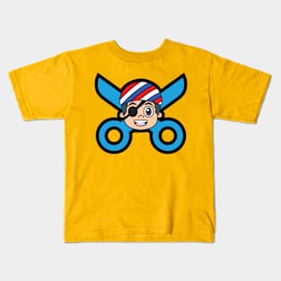 KIDS PIRATE BARBERSHOP Kids T-Shirt